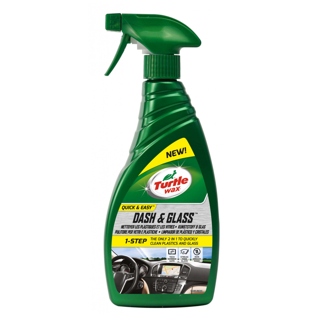 TURTLE WAX Dash & Glass Interior Cleaner Innen Glasreiniger 500 ml