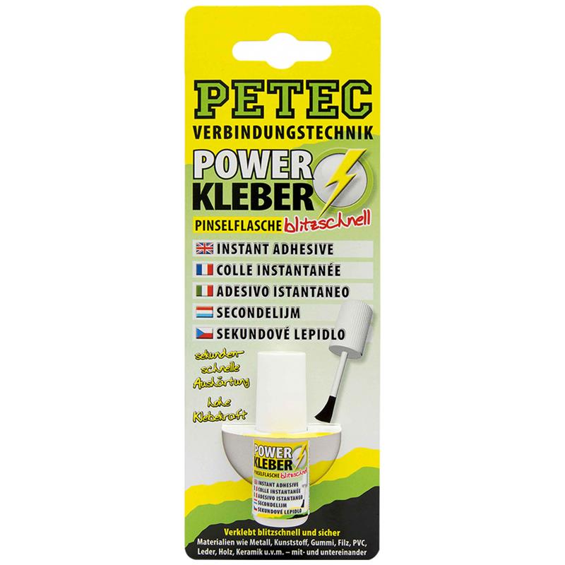 Petec Powerkleber Pinselflasche 4 g SB-Karte 93404