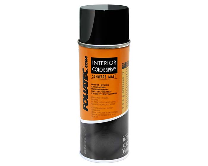 Foliatec Interior Color Spray schwarz matt Leder Stoff PVC 400ml