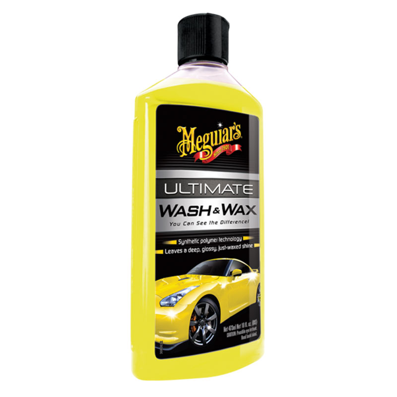 MEGUIARS Ultimate Wash&Wax 473ml + Water Magnet Trockentuch