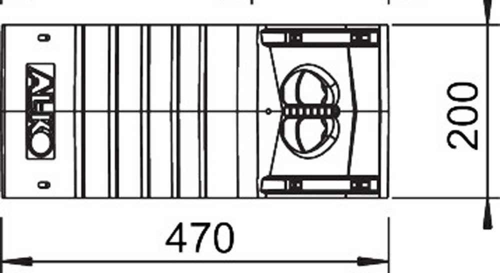 Alko Unterlegkeil UK53 1732681 mit Metallgleitschutz