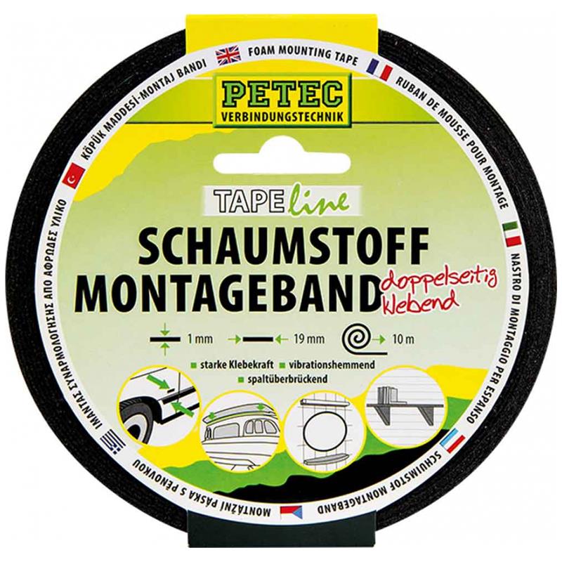 Petec Montageband 19 mm x 1 mm 10 Meter 87200