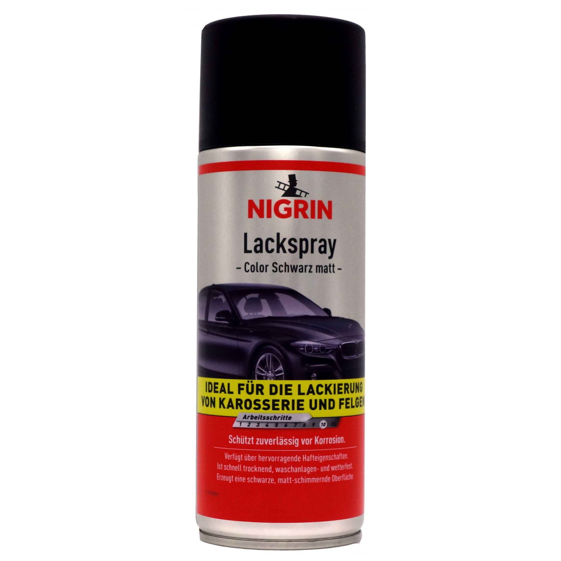Nigrin Lackspray schwarz matt 400 ml 74112