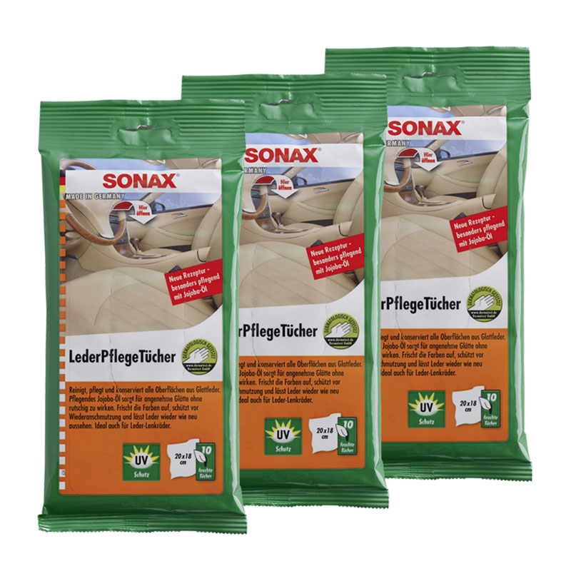 SONAX LederPflegeTücher 10 Stück