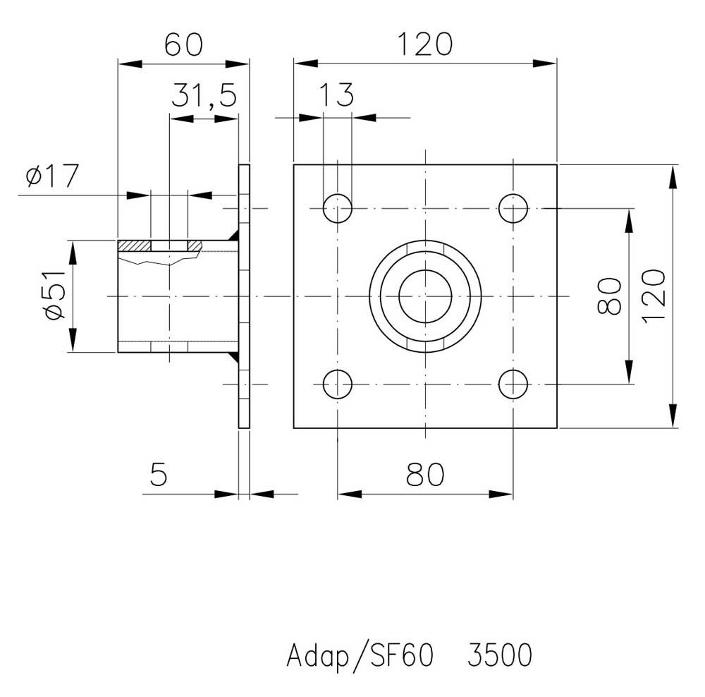 Winterhoff Adapter ADAP/SF60 1731092