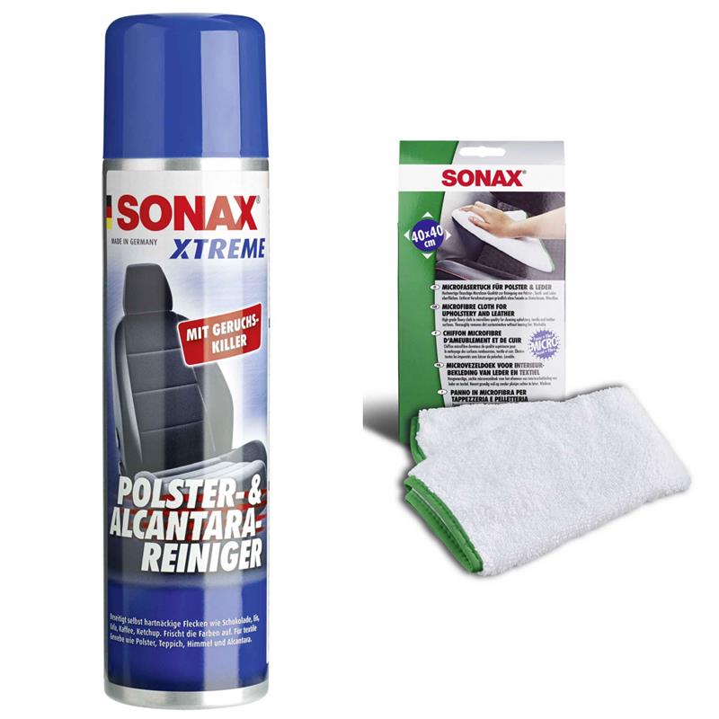 SONAX XTREME Polster- & AlcantaraReiniger MicrofaserTuch für Polster Leder