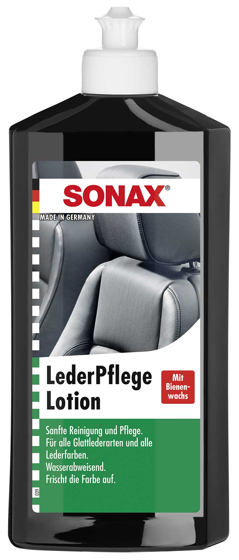 SONAX LederPflegeLotion 500 ml Textil- & LederBürste