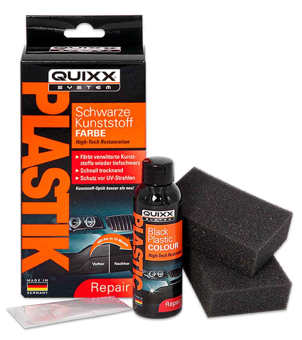 Quixx Schwarze Kunststoff Farbe Auto Komplett Kit