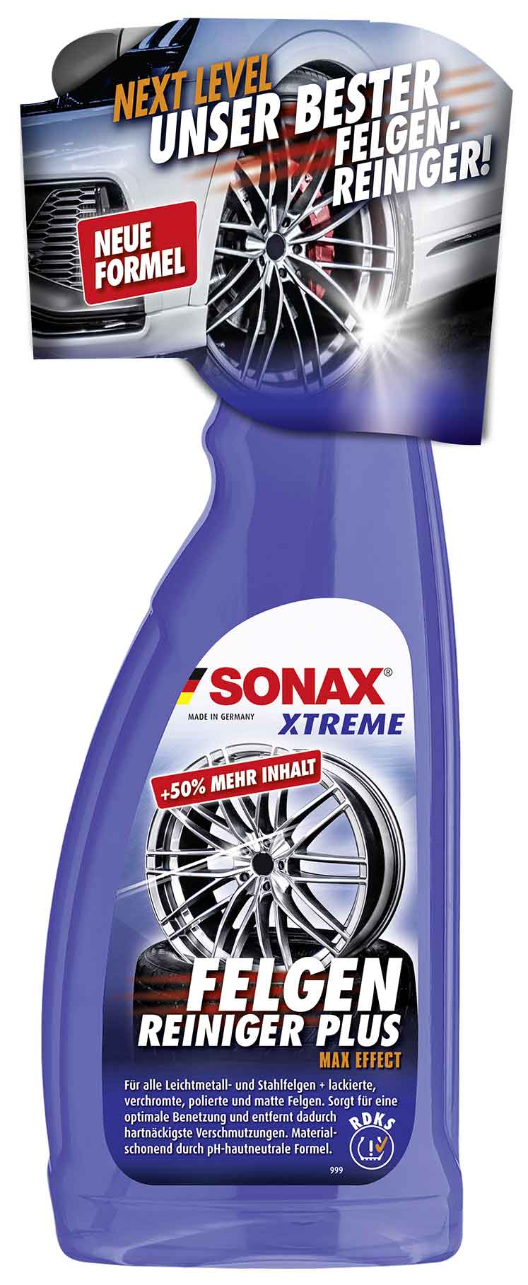 SONAX XTREME Shampoo 2 in 1 FelgenReiniger PLUS ScheibenReiniger Sommer gebrauchsfertig 3L ReifenGlanzSpray Wet Look AutoInnenReiniger