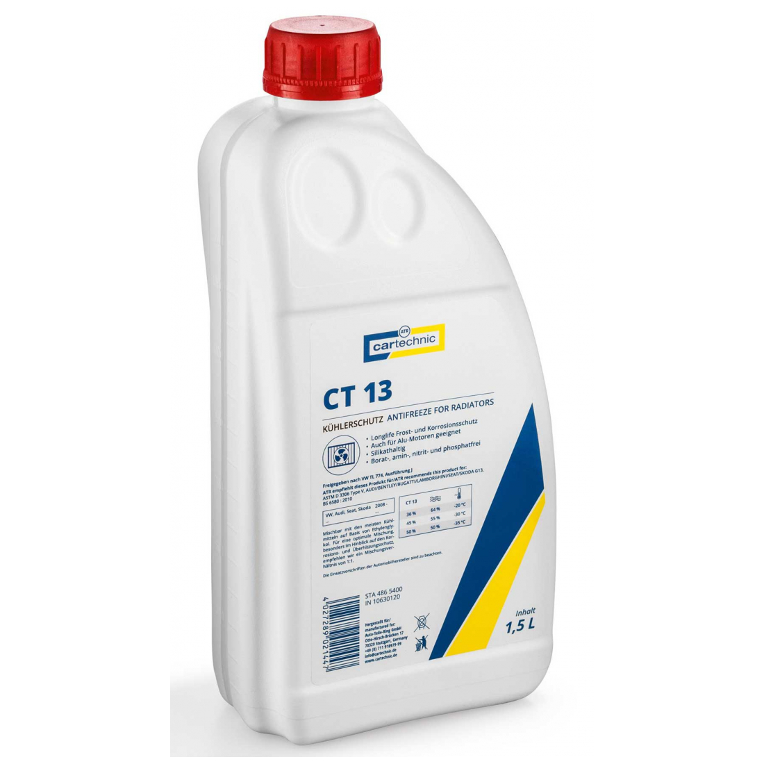 Cartechnic Kühlerfrostschutz CT 13 1,5L 40 27289 02144 7