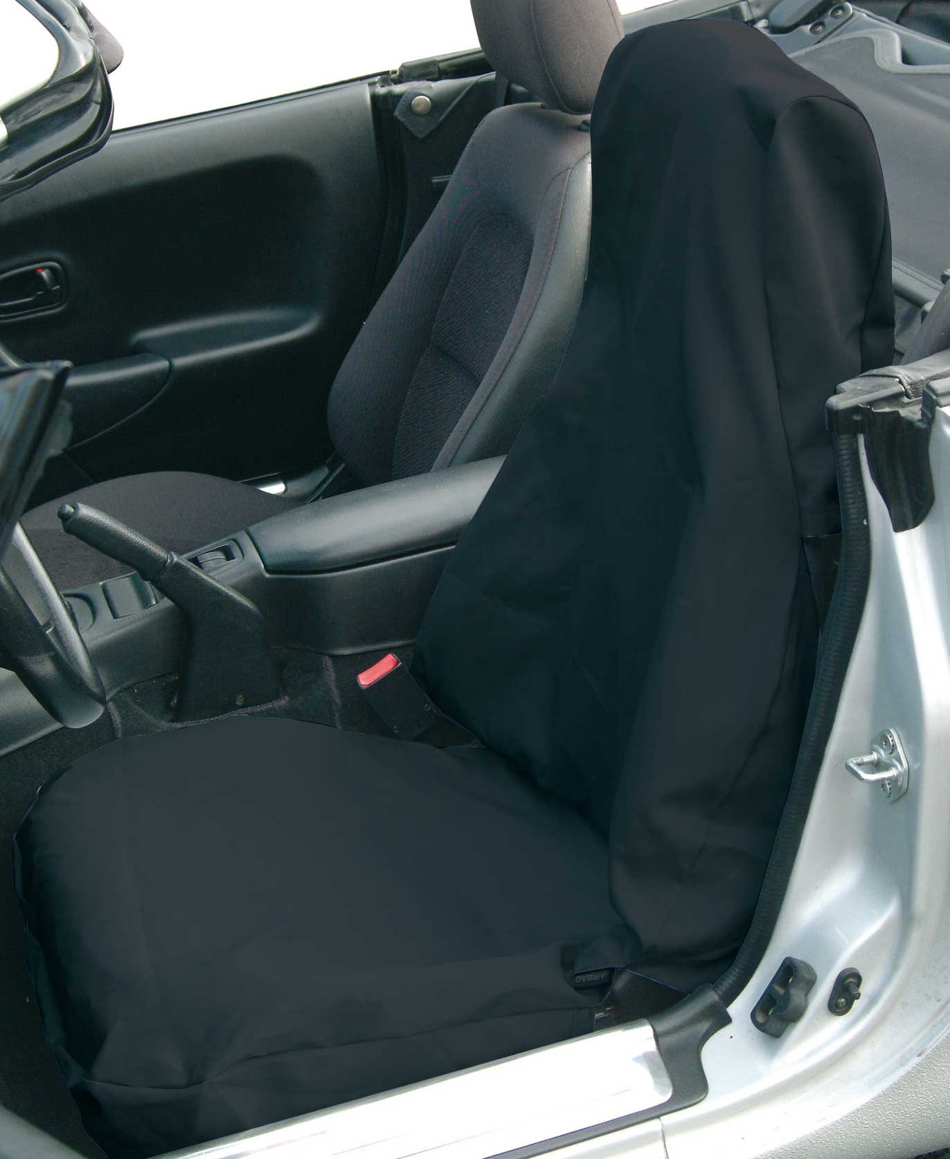 Werkstattschoner PKW Baumwolle schwarz Airbag 00135