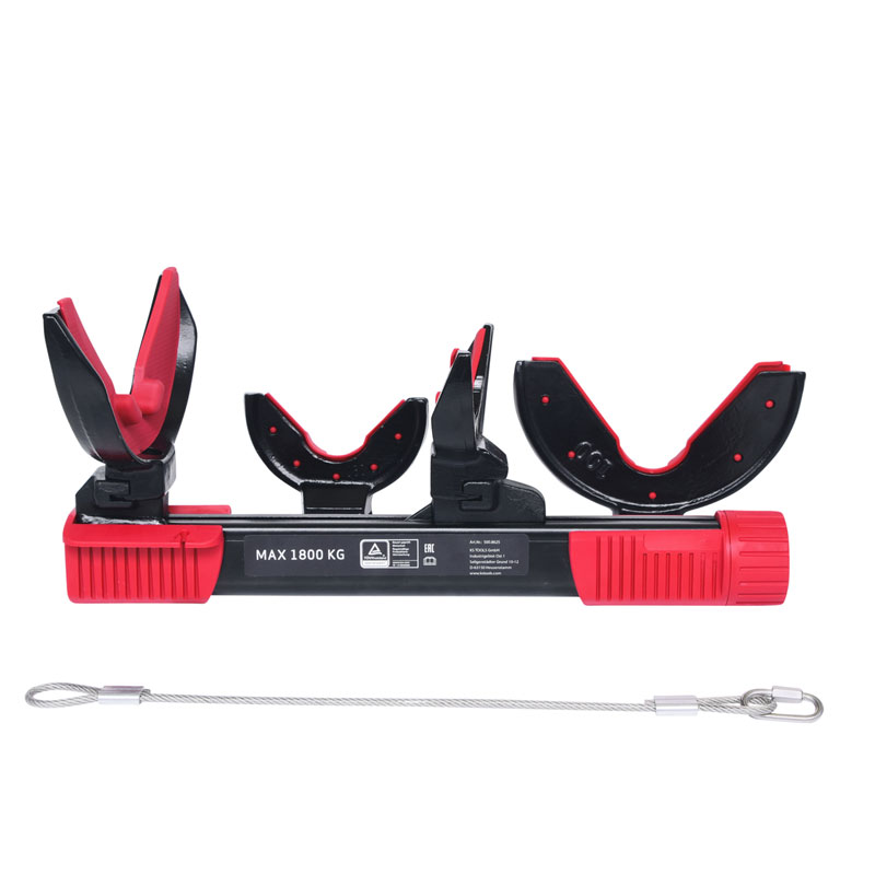 KS-Tools Universal Federspanner-Satz 6-teilig mit Fangseil