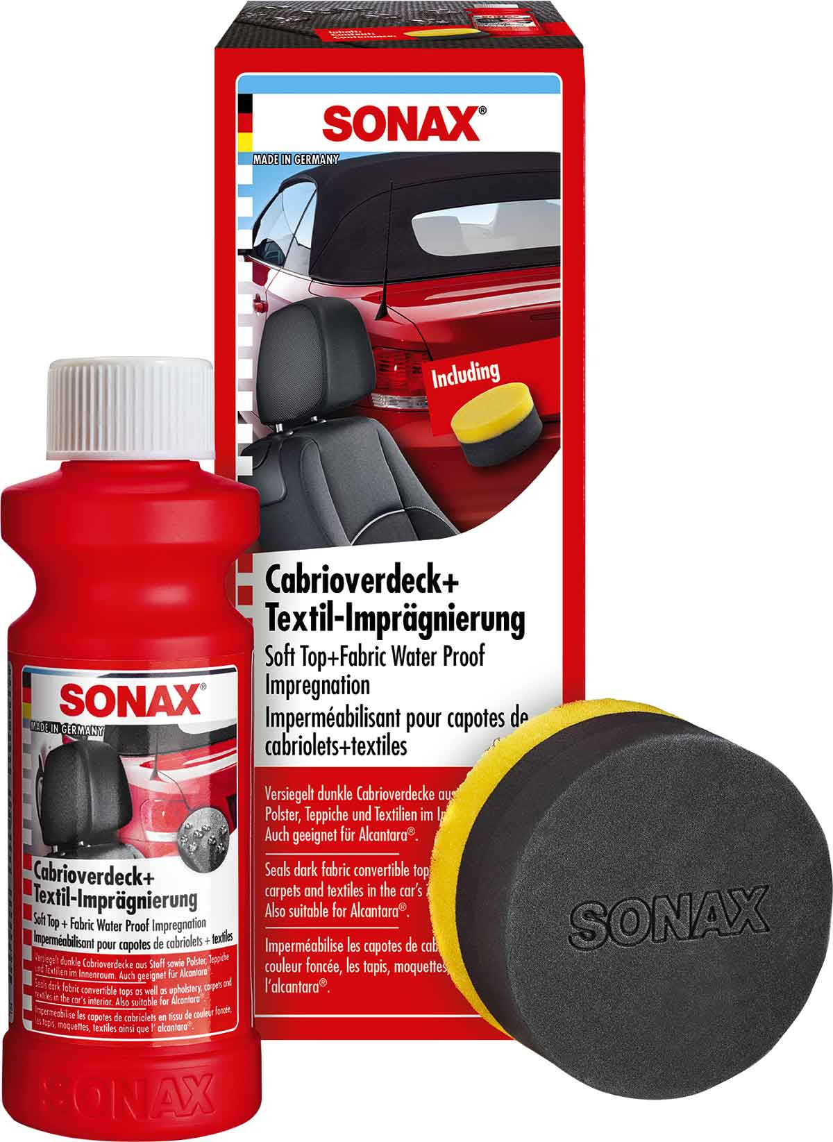 SONAX Cabrioverdeck + Textil-Imprägnierung 250ml 03101410