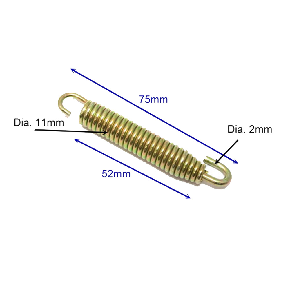 Auspuffhaltefeder JMP 75 mm Inhalt 4 Stück  7640022