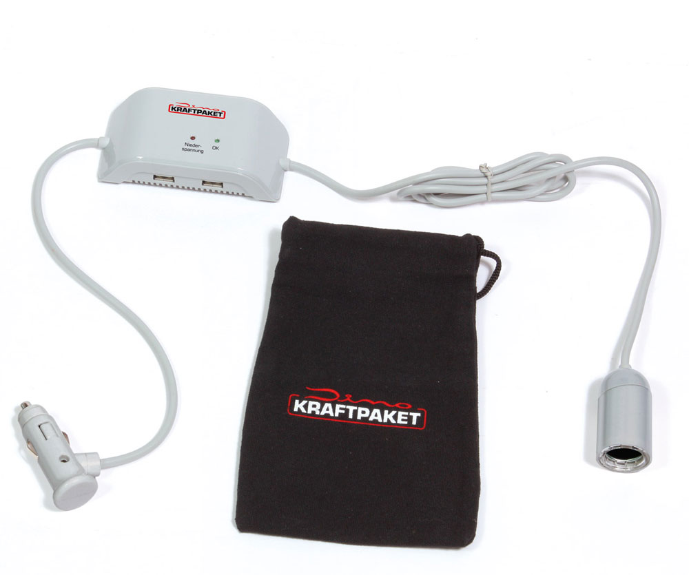 Dino KRAFTPAKET Batteriewächter 12V 6A Spannungswächter Tiefenentladeschutz für Kühlboxen