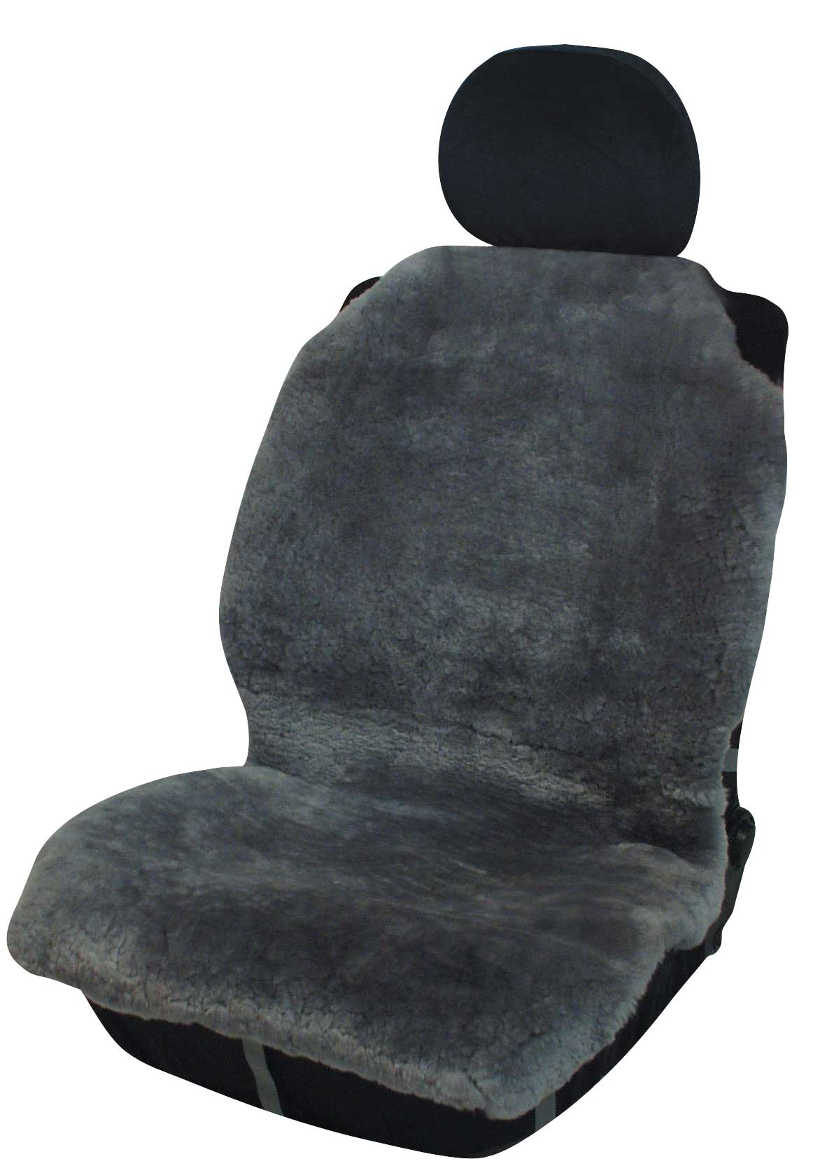 Lammfell Sitzauflage anthrazit 00934