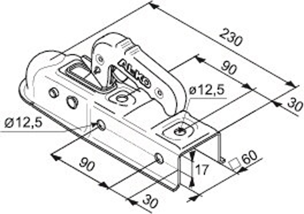 Alko Kugelkupplung AK 7 VKT 60