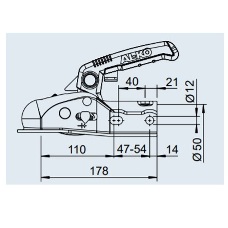 ALKO Kugelkupplung Optima AK 161 m Softdock 1730218