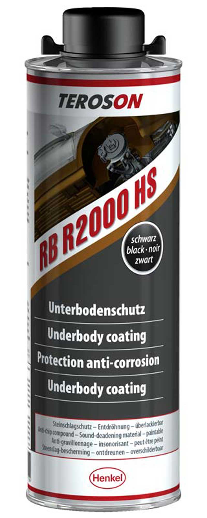 Henkel Teroson RB R2000 HS Unterbodenschutz schwarz 1L