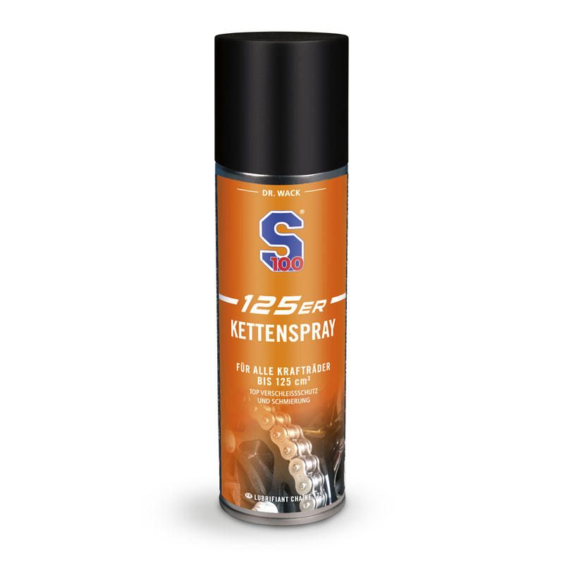 S100 125er Kettenspray für alle Antriebsketten Krafträder bis 125 cm³ 300ml