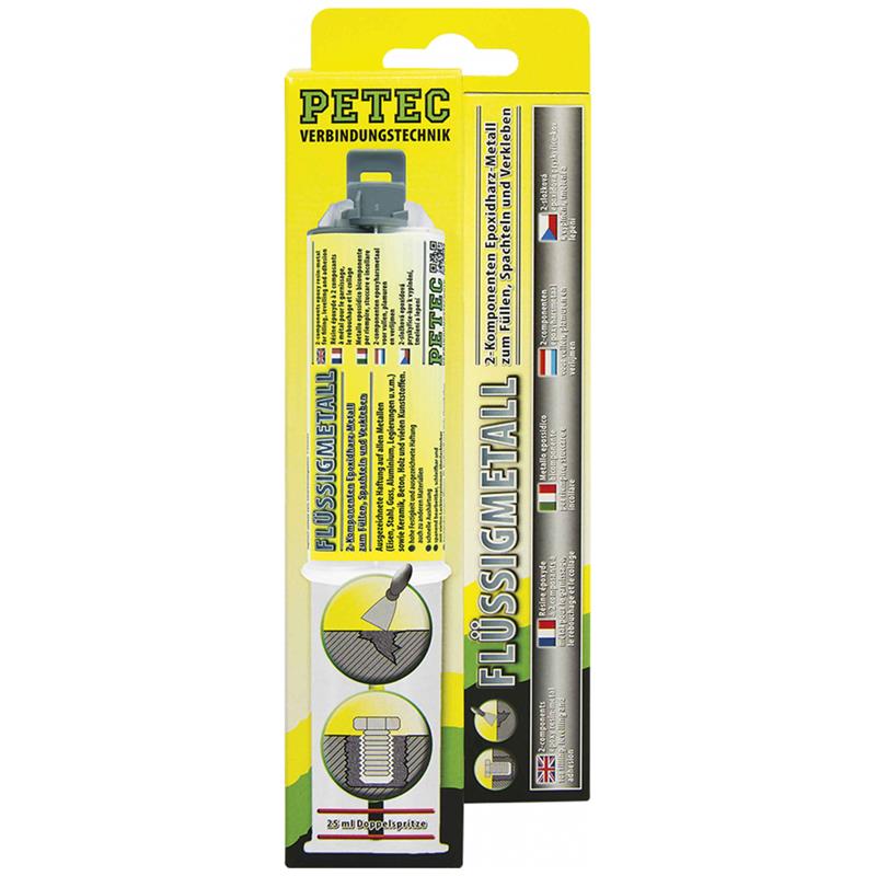 Petec 2-Komponenten Flüssigmetall 25 ml 97425