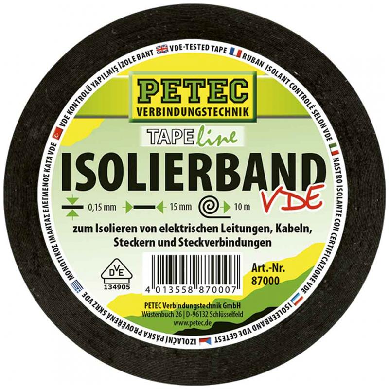 Petec Isolierband 15 mm x 10 Meter 87000