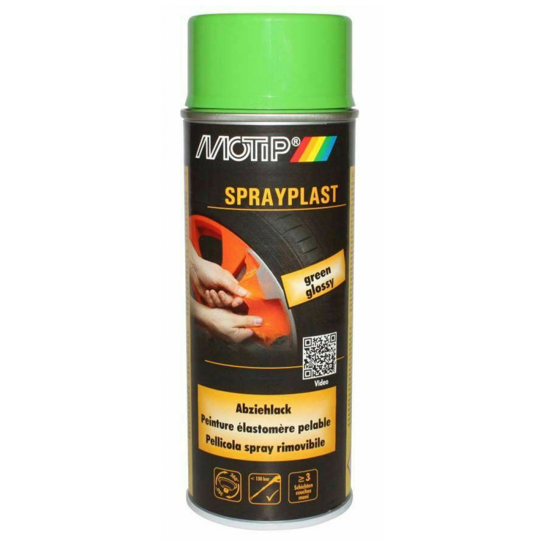 Motip Sprayplast Abziehlack grün glänzend 400 ml 396557