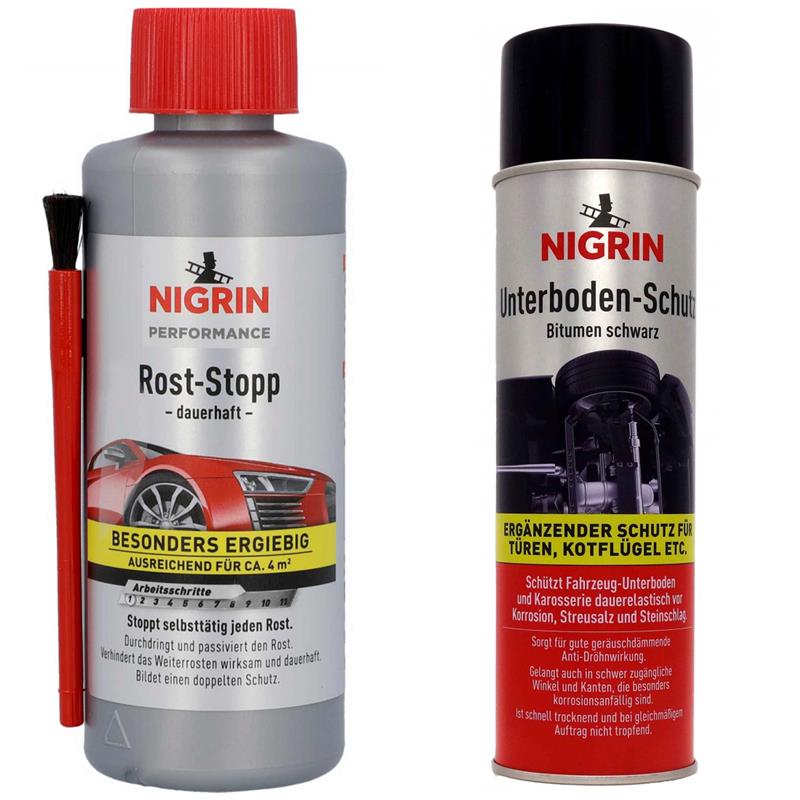 Nigrin Rost-Stopp dauerhaft 200 ml 74049  - Anzahl: 1x Unterboden Schutz Spray 500 74034