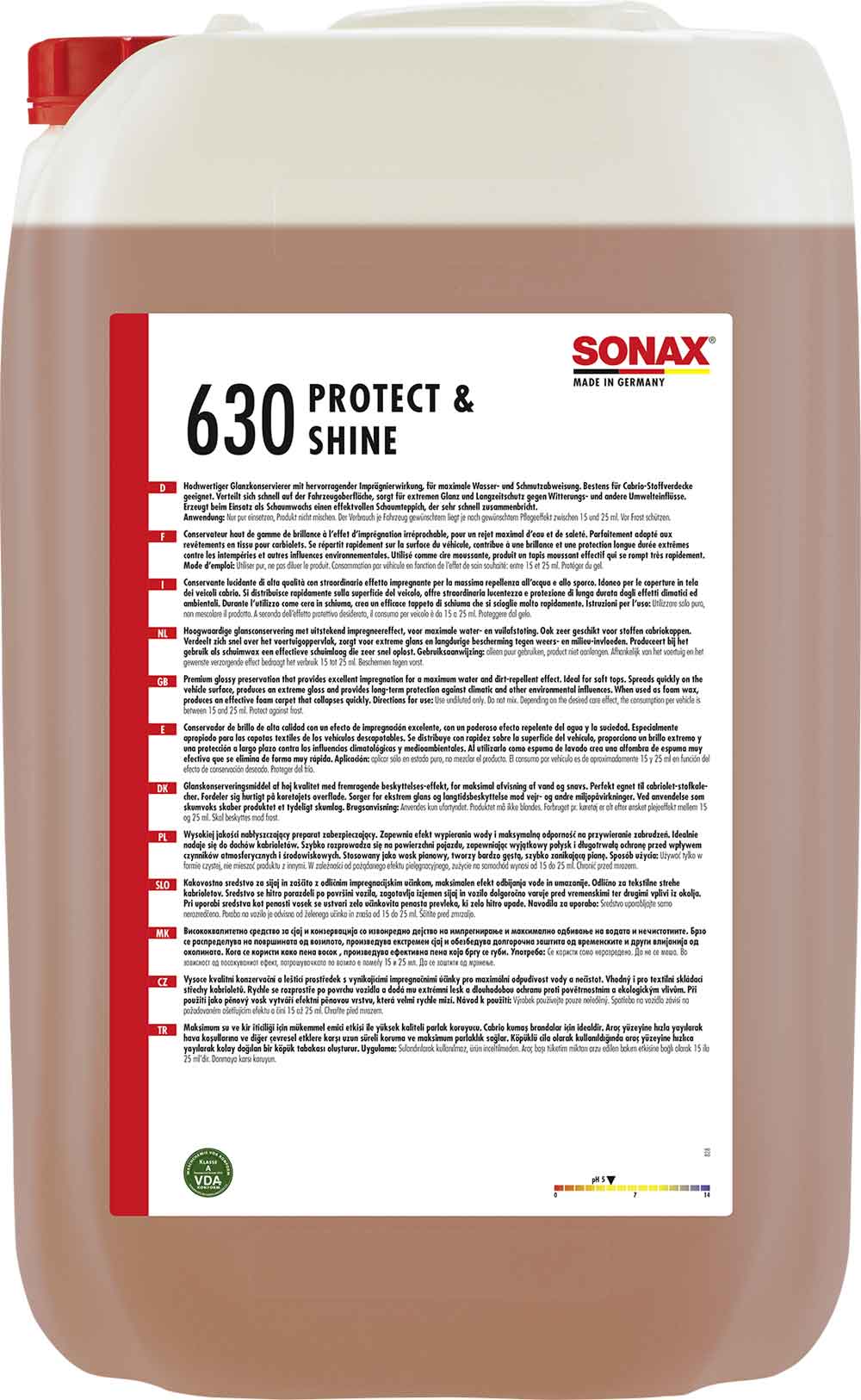 SONAX Protect & Shine Hochglanzversiegelung 25L