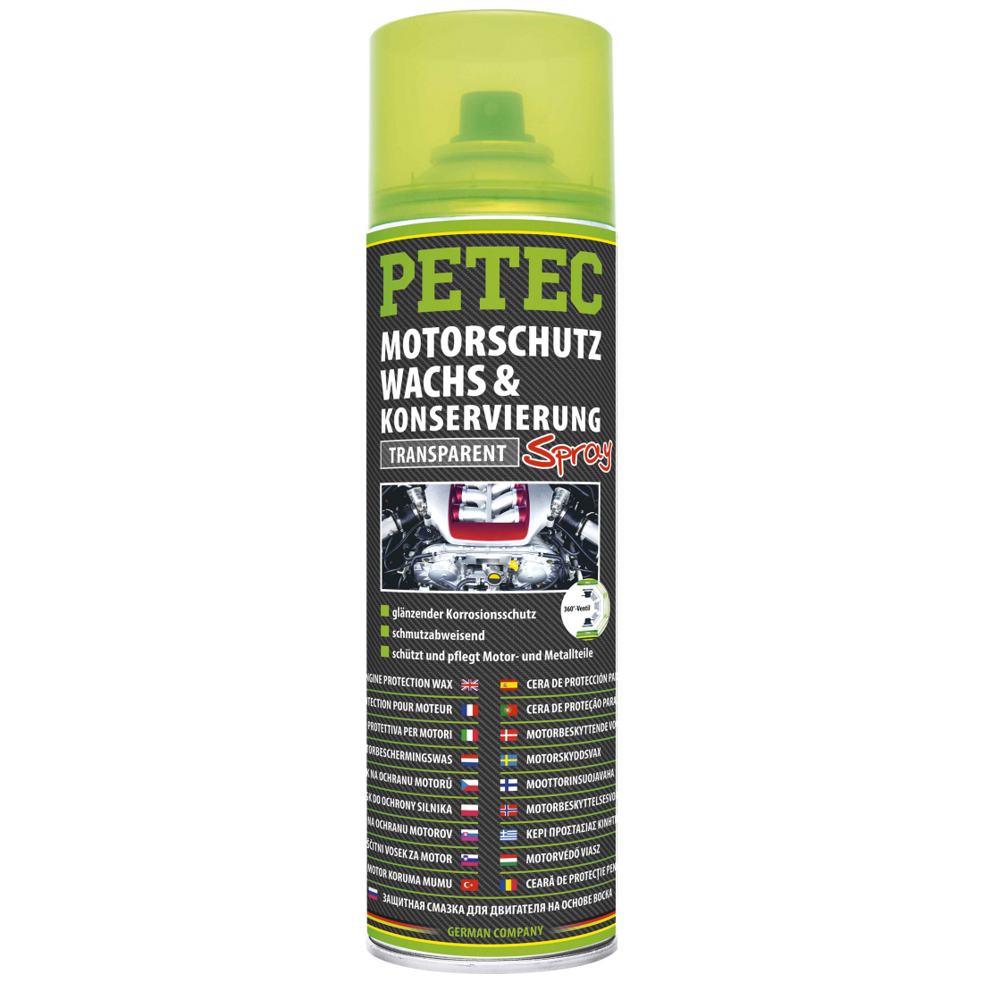 Petec Motorschutzwachs & Konservierung Transparent 500 ml 73430