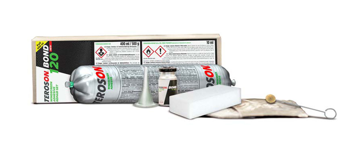 Henkel Teroson BOND 120 Set Scheibenkleber schwarz 400ml