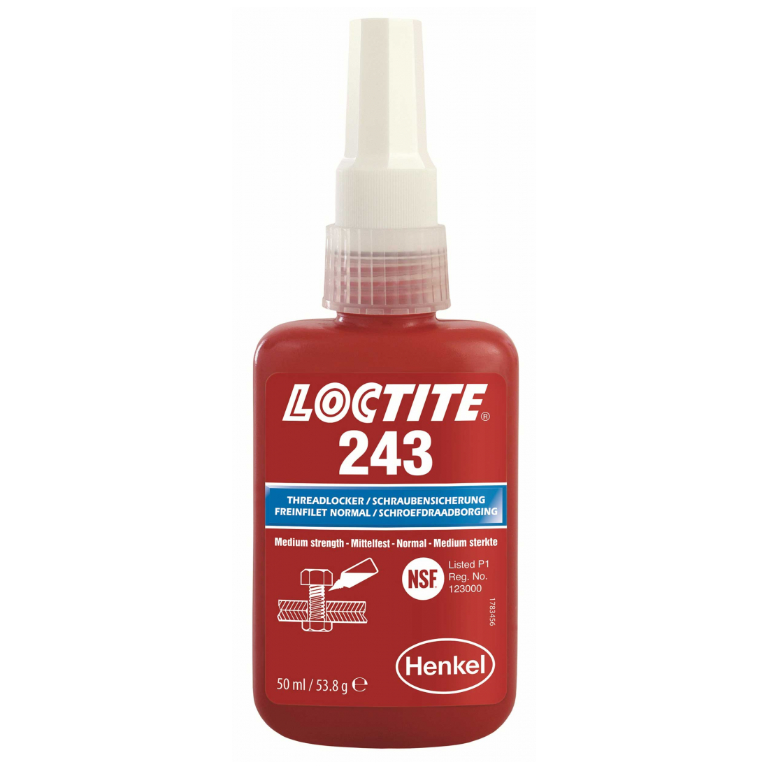 LOCTITE 243 Schraubensicherung mittelfest blau 50 ml 1335884