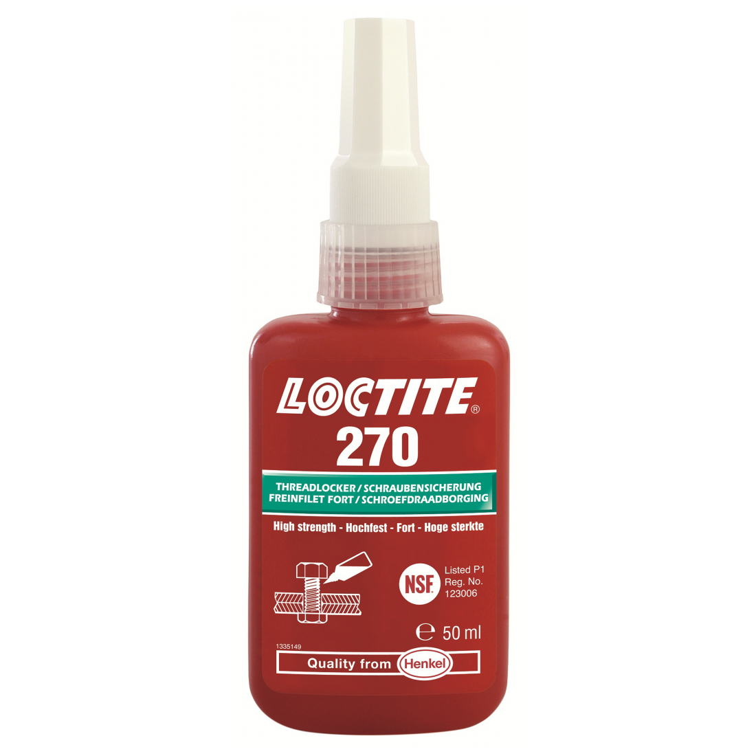 LOCTITE 270 Schraubensicherung hochfest grün 50 ml 1335897