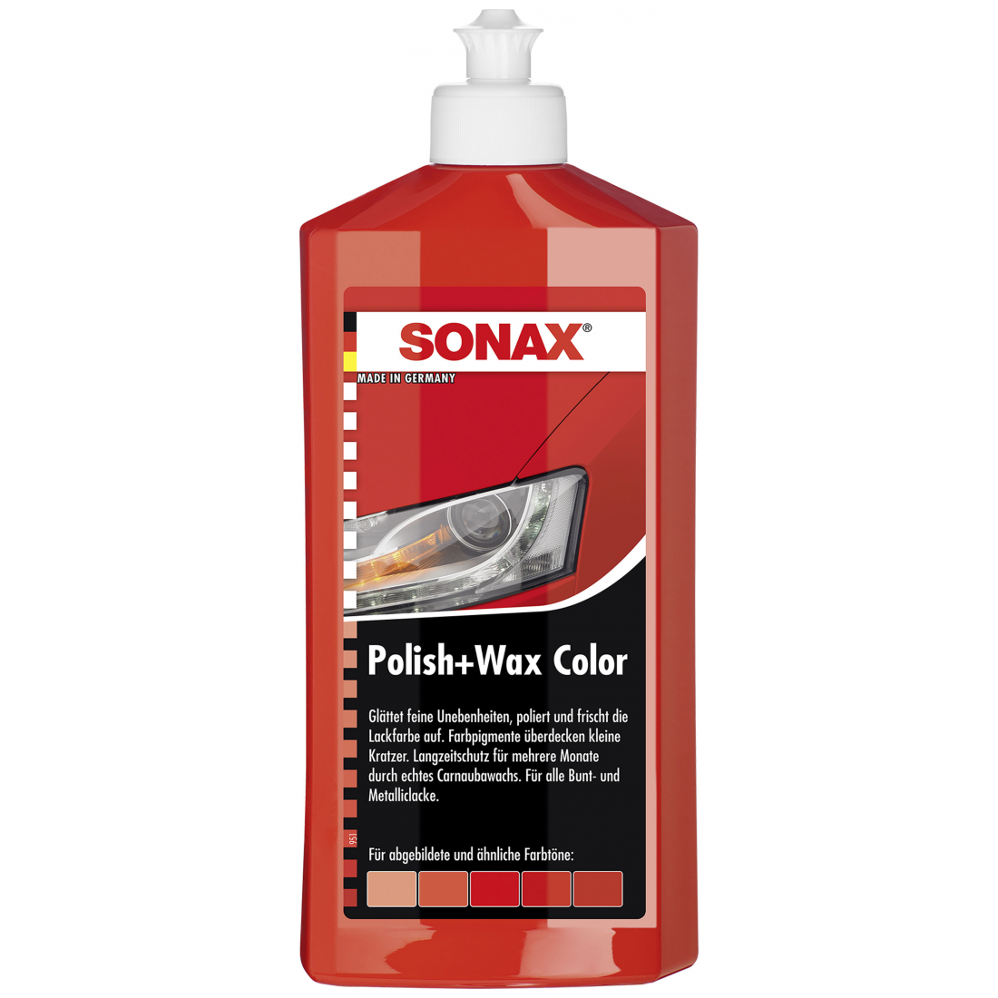 SONAX Polish & Wax Color NanoPro rot
