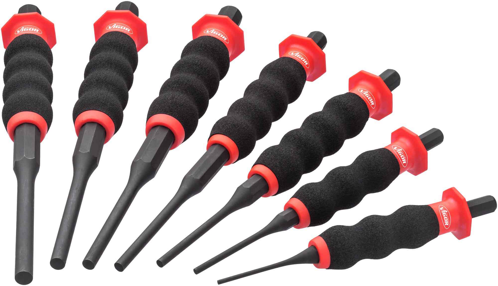 Vigor Splinttreiber-Satz 7 tlg. 2/140-8/220mm V6200