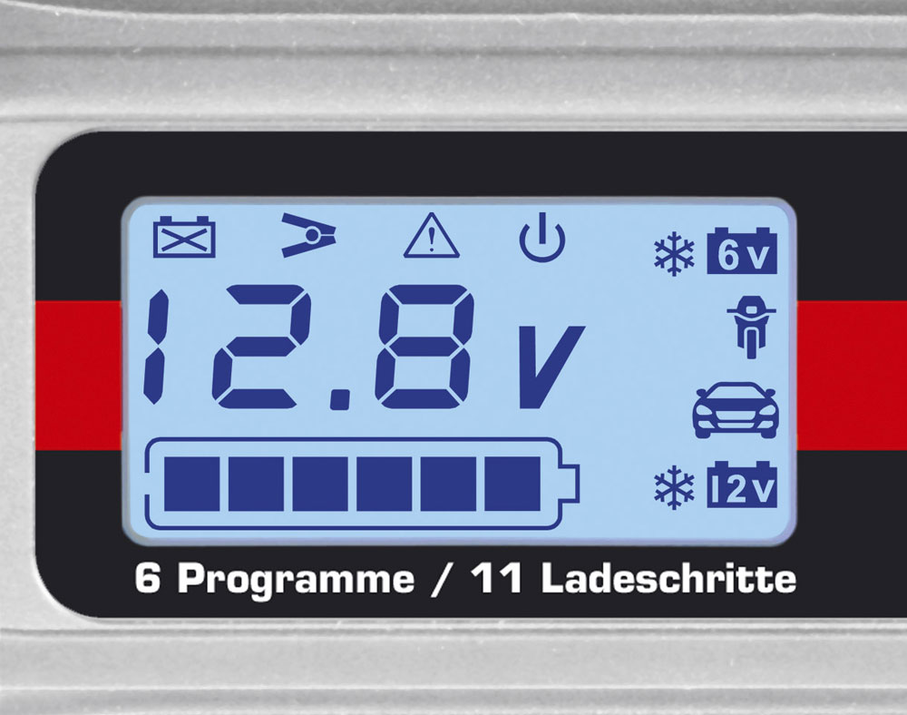 Dino KRAFTPAKET Batterieladegerät 6V/12V-4A mit Batterietester