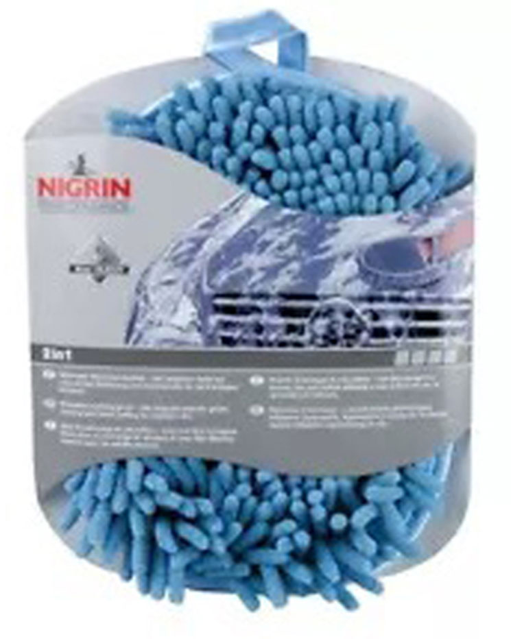 Nigrin Mikrofaser Waschhandschuh mit Insektennetz farblich sortiert 71110