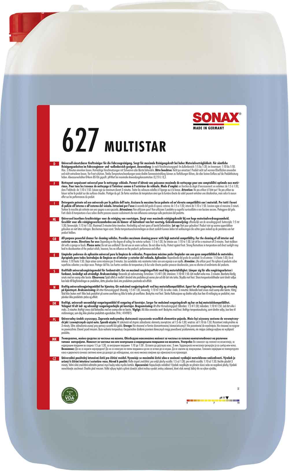 SONAX MultiStar Uinversal Kraftreiniger Vorreiniger 25L