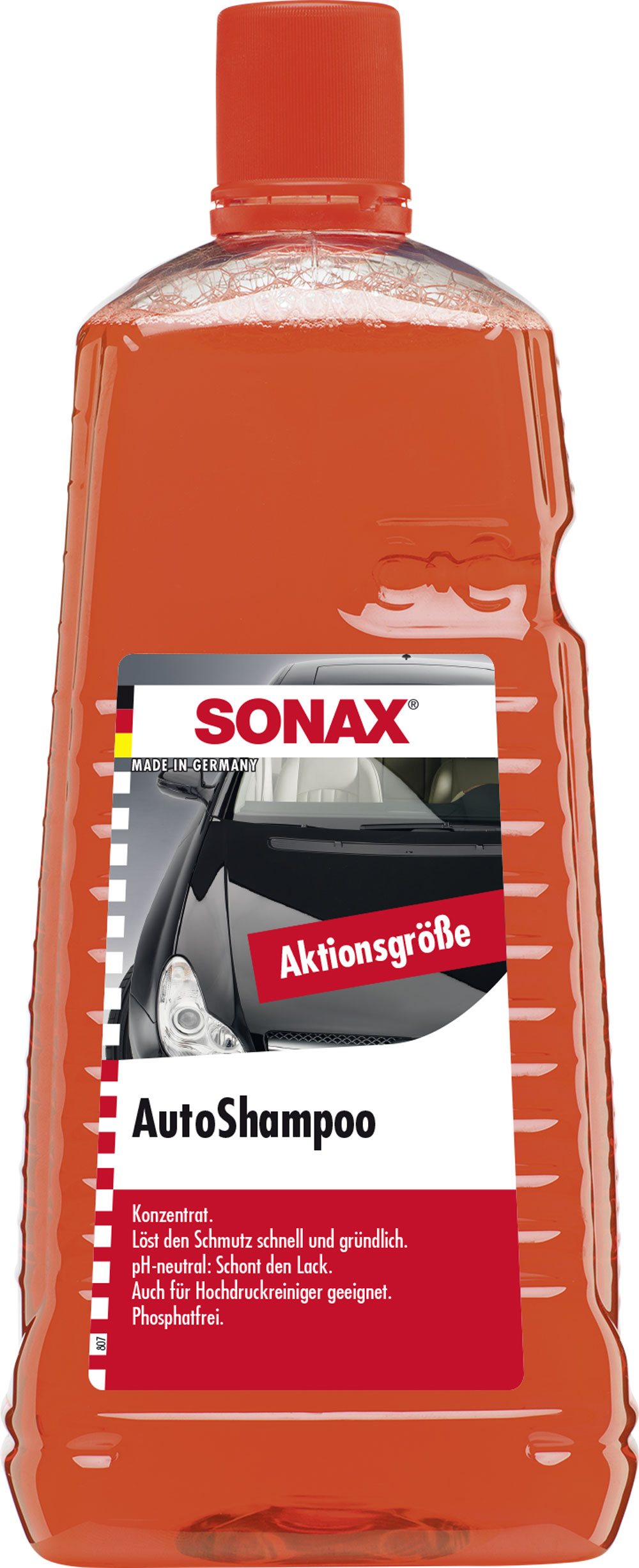SONAX AutoShampoo Konzentrat 2L+Schwamm+FlexiBlade Silikonlippe