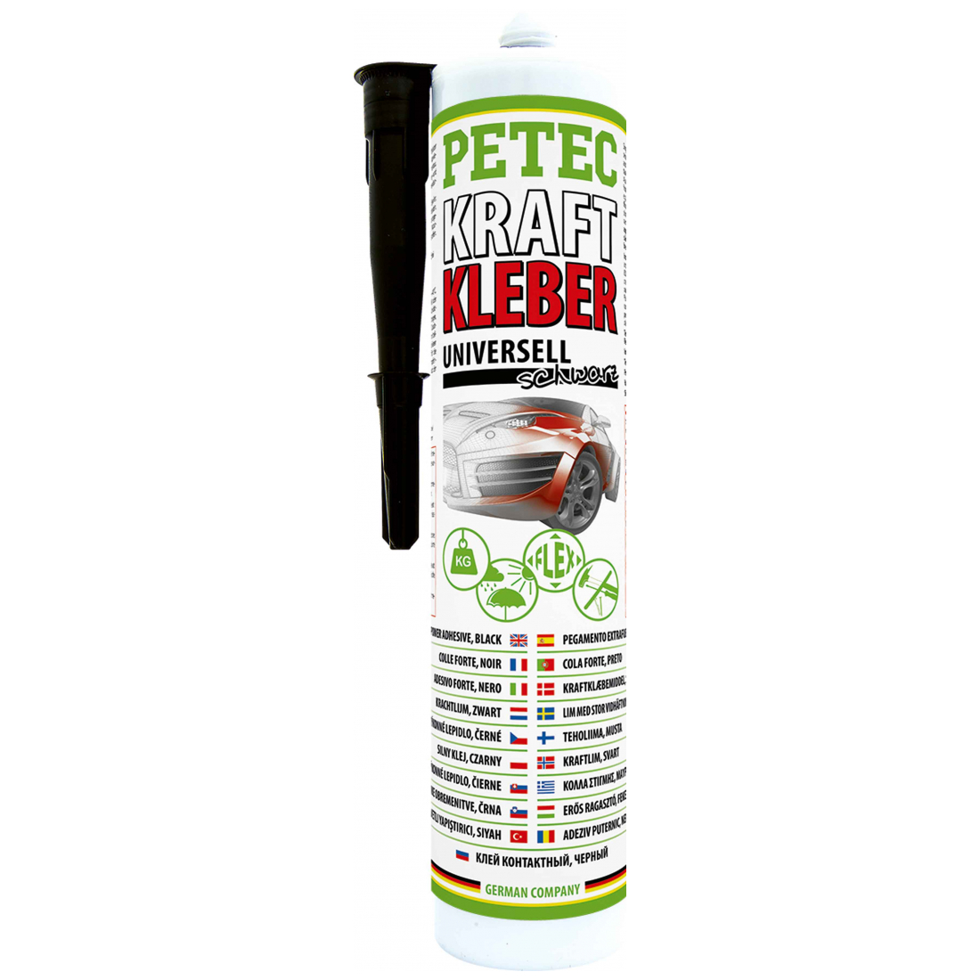 Petec Kraftkleber schwarz 290 ml