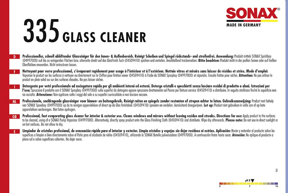 Sonax GlassCleaner 10L