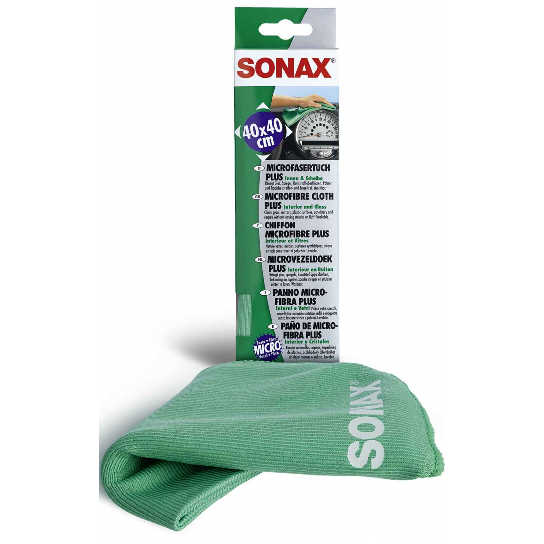 SONAX MicrofaserTuch PLUS Innen & Scheibe