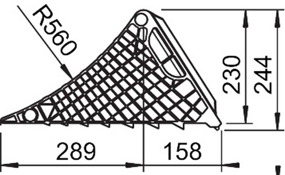 Alko Unterlegkeil UK53 1732681 mit Metallgleitschutz