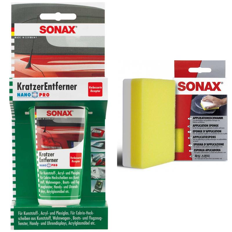 SONAX KratzerEntferner Kunststoff NanoPro ApplikationsSchwamm