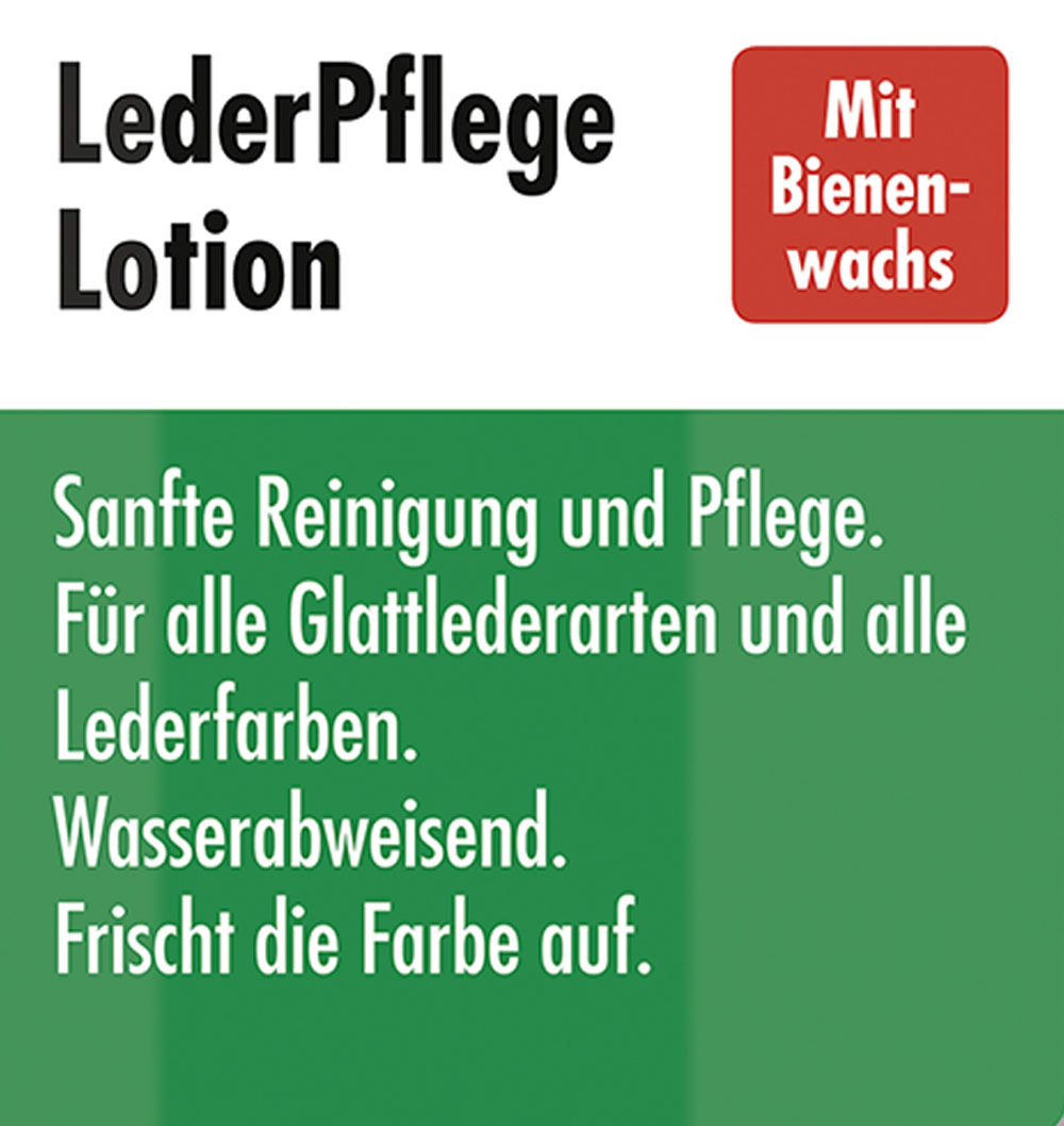 SONAX LederPflegeLotion 250 ml Textil- & LederBürste MicrofaserTuch für Polster Leder