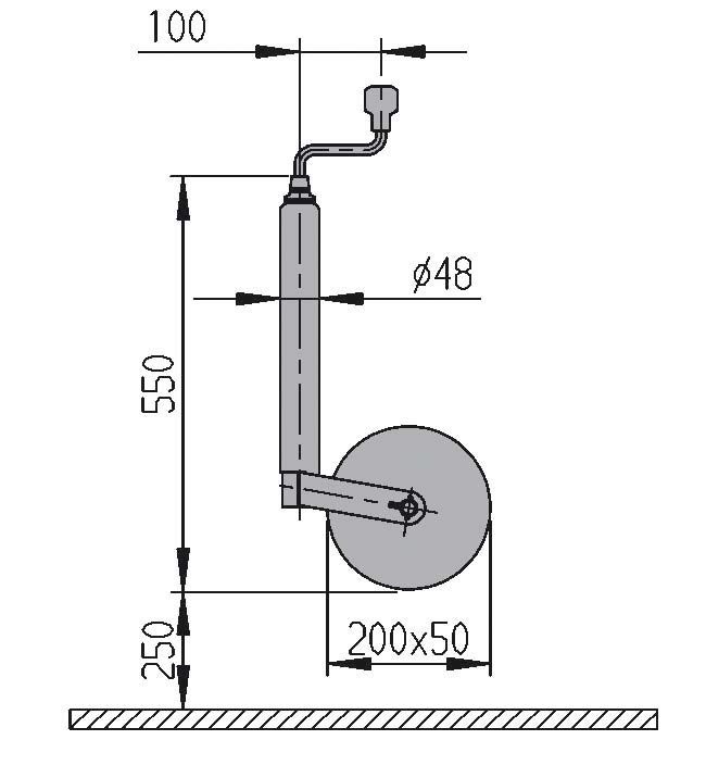 Alko Stützrad Plus 200 x 50 St-Felge 1222436