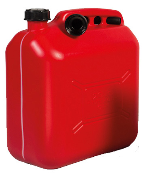 Kraftstoffkanister rot 5L mit Füllstandanzeige  - Anzahl: Kraftstoffkanister rot 5L mit Füllstandanzeige