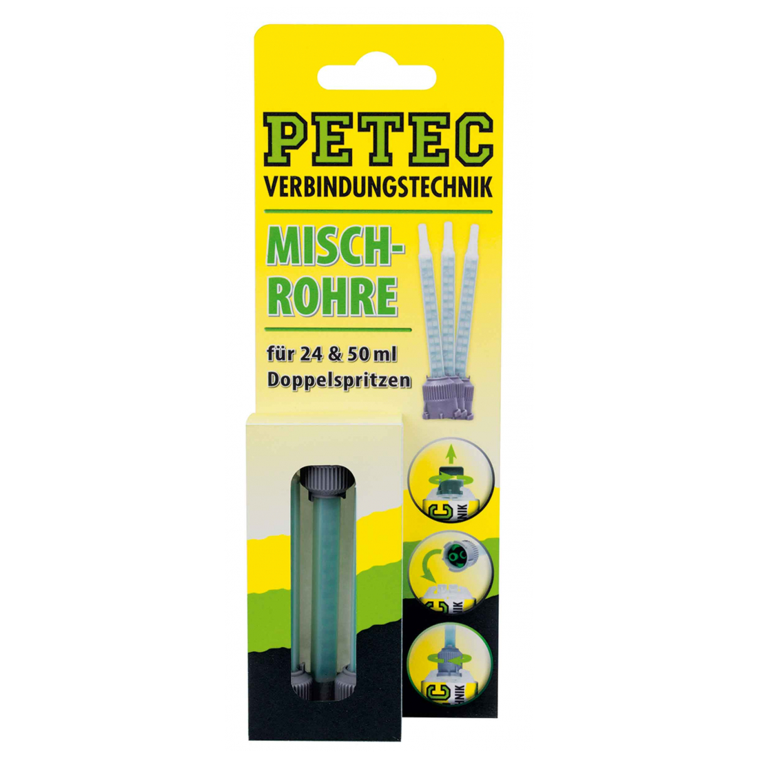 Petec Mischrohr für 24 ml und 50 ml Doppelkartuschen 3 Stk. 98603