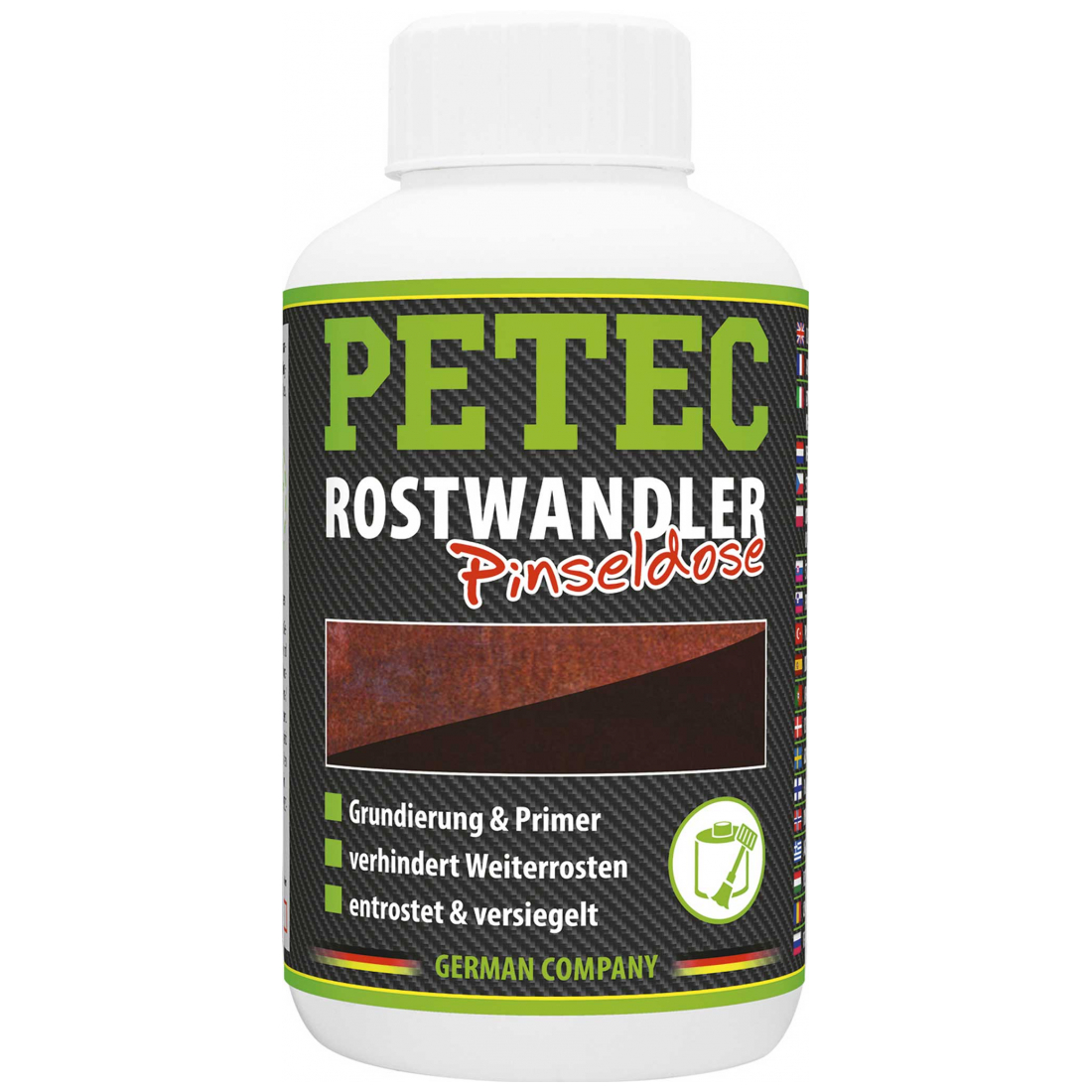 Petec Rostwandler Pinseldose 250 ml 70042