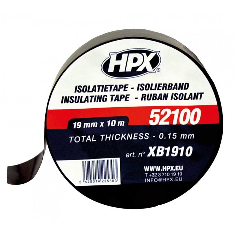 PVC Isolierband 52100 schwarz 19 mm x 10 m XB1910 6 HPX